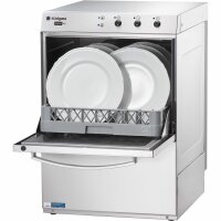 Geschirrspülmaschine Universal GN1/1 mit Klarspülmittel-/Reinigerdosierpumpe Klarspül- und Ablaufpumpe, 2 Spülprogramme
