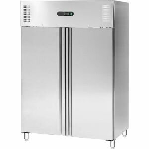 Doppeltür-Tiefkühlschrank GN2/1 mit Umluftkühlung, 1311 Liter