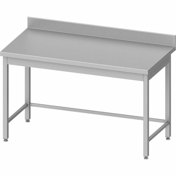 Stalgast Arbeitstisch ohne Grundboden, 1300x700x850 mm, mit bündig eingelassener PE-Schneideplatte, ohne Aufkantung, verschweißt main image 1