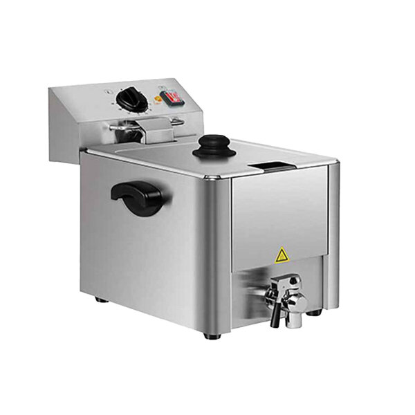 EASYLINE Elektro Fritteuse 1 Becken mit Ablasshahn 8 Liter