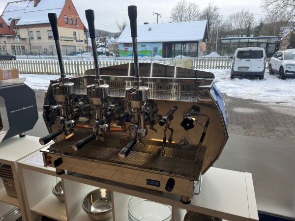 ! B-Ware ! La Pavoni Diamante 3 L Leva Blue | Handhebelmaschine