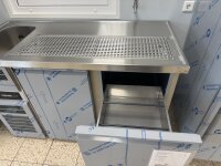 Chromonorm Getränketheke | 1 Becken links | 1...