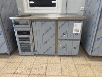 Chromonorm Getränketheke | 1 Becken links | 1 Tür | 2 Schubladen | Neuware