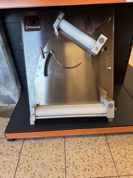 Teigausrollmaschine aus Edelstahl Ø 420 mm | 2 Rollen | B-War